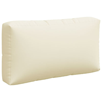 vidaXL Coussins de palette 3 pcs Crème Tissu