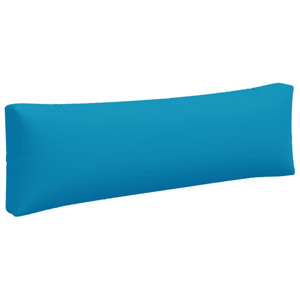 vidaXL Palettenkissen 3-tlg. Hellblau Stoff