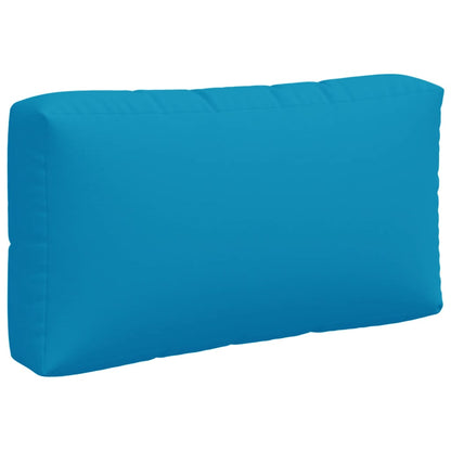 vidaXL Palettenkissen 3-tlg. Hellblau Stoff