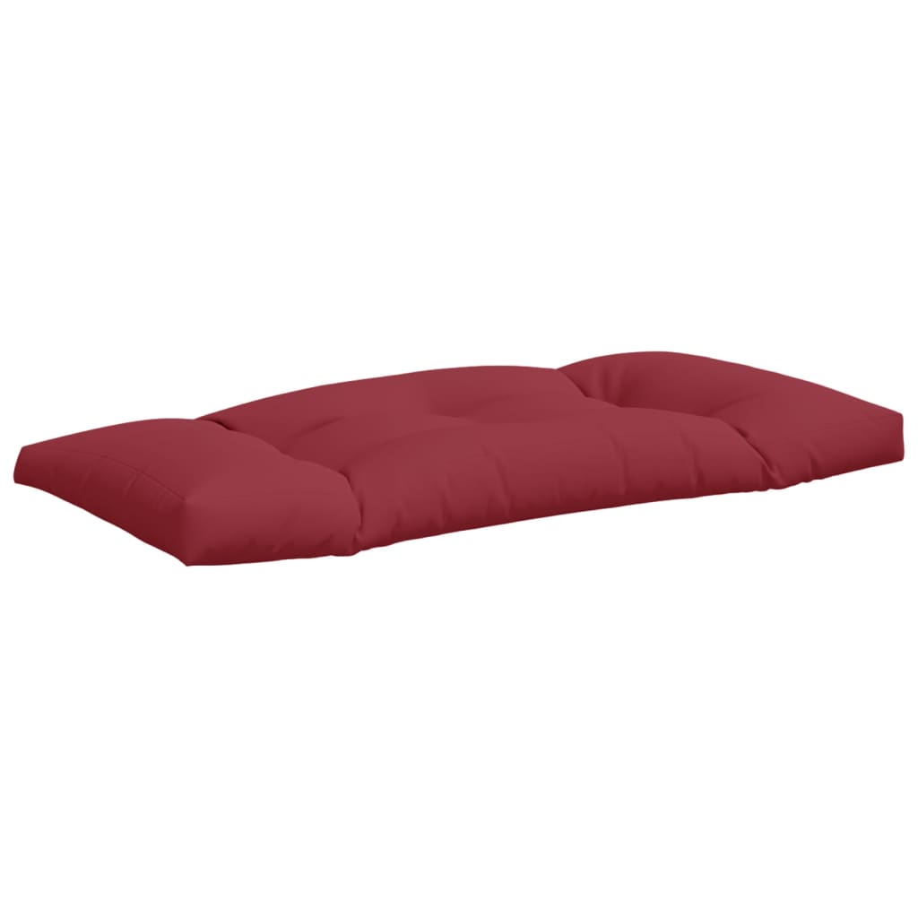 vidaXL Coussins de palette 3 pcs Rouge bordeaux Tissu
