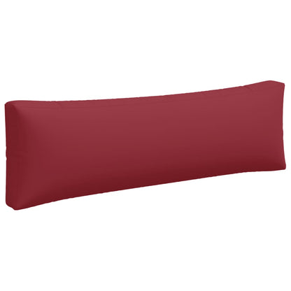 vidaXL Coussins de palette 3 pcs Rouge bordeaux Tissu