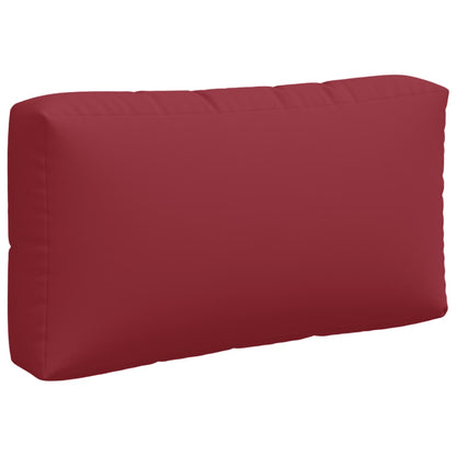 vidaXL Coussins de palette 3 pcs Rouge bordeaux Tissu