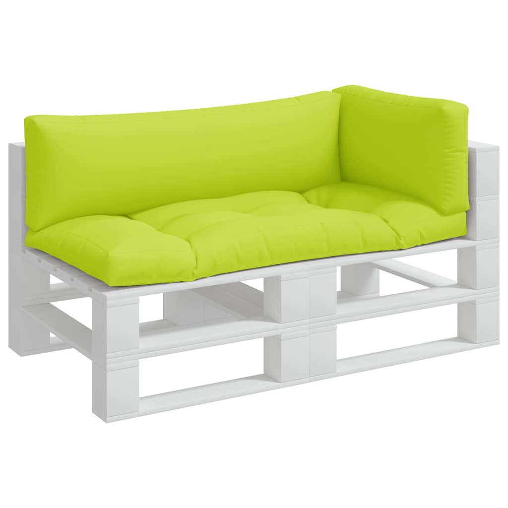 vidaXL Coussins de palette 3 pcs. Vert clair Tissu