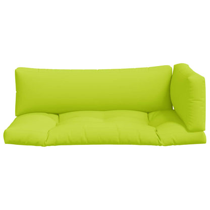 vidaXL Coussins de palette 3 pcs. Vert clair Tissu