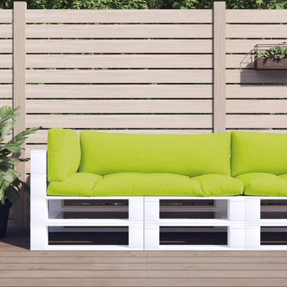 vidaXL Coussins de palette 3 pcs. Vert clair Tissu