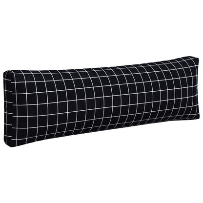 vidaXL Palettenkissen 3 Stk. Schwarz Karomuster Oxford-Gewebe