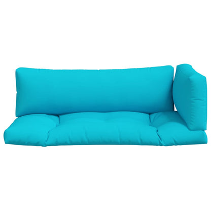 vidaXL Coussins de palette 3 pcs Turquoise Tissu Oxford