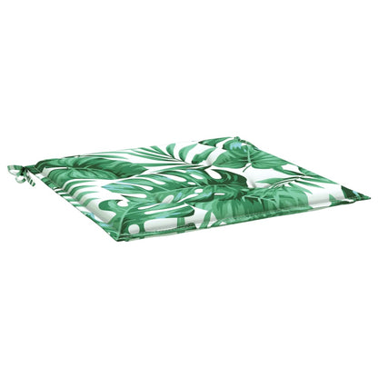 vidaXL Coussins de chaise 6 pcs Motif de feuilles 40x40x4 cm Tissu