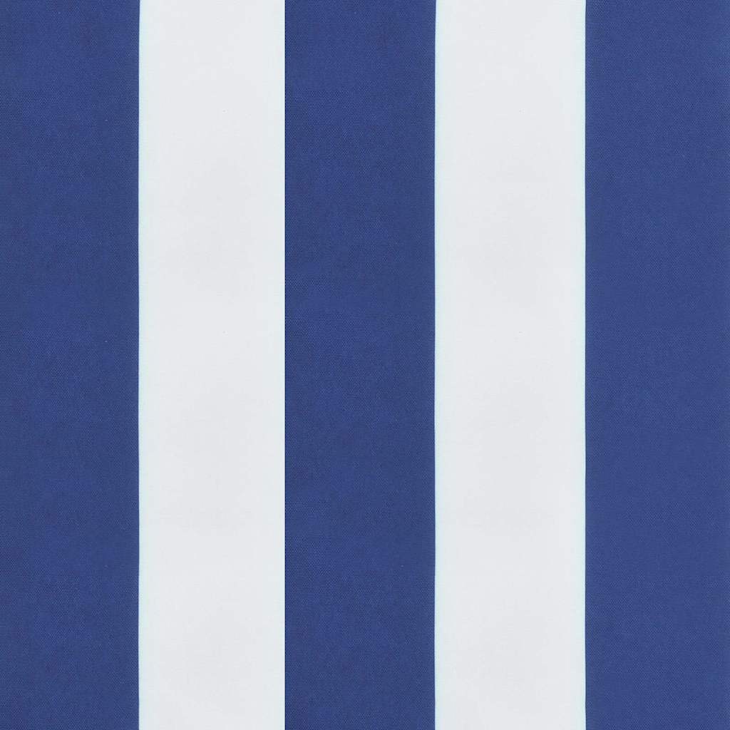 vidaXL Gartenstuhl-Kissen 2 Stk. Blau & Weiß Gestreift 40x40x4cm Stoff