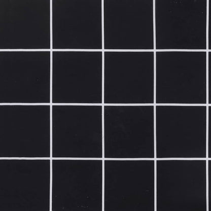 vidaXL Gartenstuhl-Kissen 2 Stk. Schwarz Karomuster 40x40x3 cm Stoff