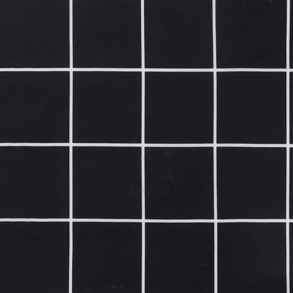 vidaXL Gartenstuhl-Kissen 6 Stk. Schwarz Karomuster 40x40x3 cm Stoff