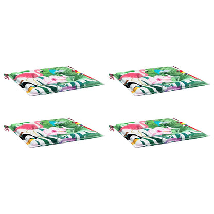 vidaXL Coussins de chaise de jardin 4 pcs Multicolore 40x40x4 cm Tissu
