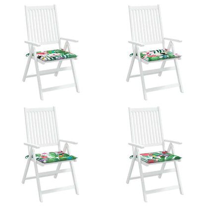 vidaXL Coussins de chaise de jardin 4 pcs Multicolore 40x40x4 cm Tissu