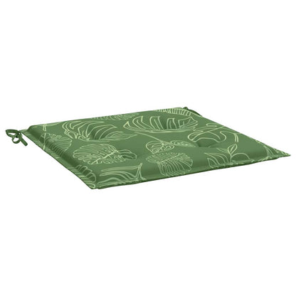 vidaXL Coussins de chaise 6 pcs Motif de feuilles 40x40x4 cm Tissu