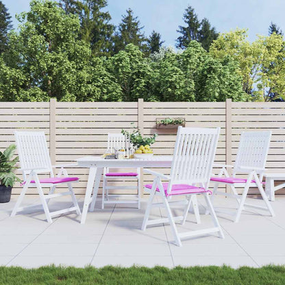 vidaXL Coussins de chaise de jardin 4 pcs Rose 40x40x4 cm Tissu
