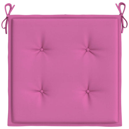vidaXL Gartenstuhl-Kissen 2 Stk. Rosa 50x50x4 cm Stoff