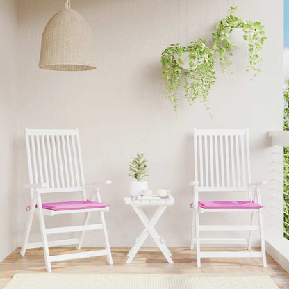 vidaXL Gartenstuhl-Kissen 2 Stk. Rosa 50x50x4 cm Stoff