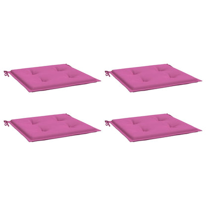 vidaXL Gartenstuhl-Kissen 4 Stk. Rosa 50x50x4 cm Stoff