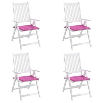 vidaXL Gartenstuhl-Kissen 4 Stk. Rosa 50x50x4 cm Stoff