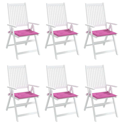 vidaXL Gartenstuhl-Kissen 6 Stk. Rosa 50x50x4 cm Stoff