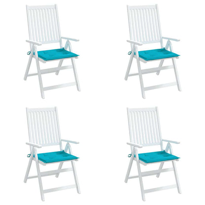 vidaXL Gartenstuhl-Kissen 4 Stk. Türkis 50x50x4 cm Stoff