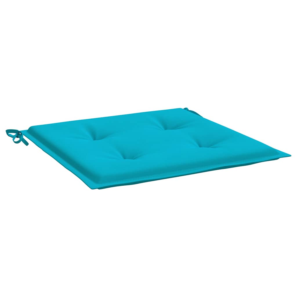 vidaXL Gartenstuhl-Kissen 4 Stk. Türkis 50x50x4 cm Stoff