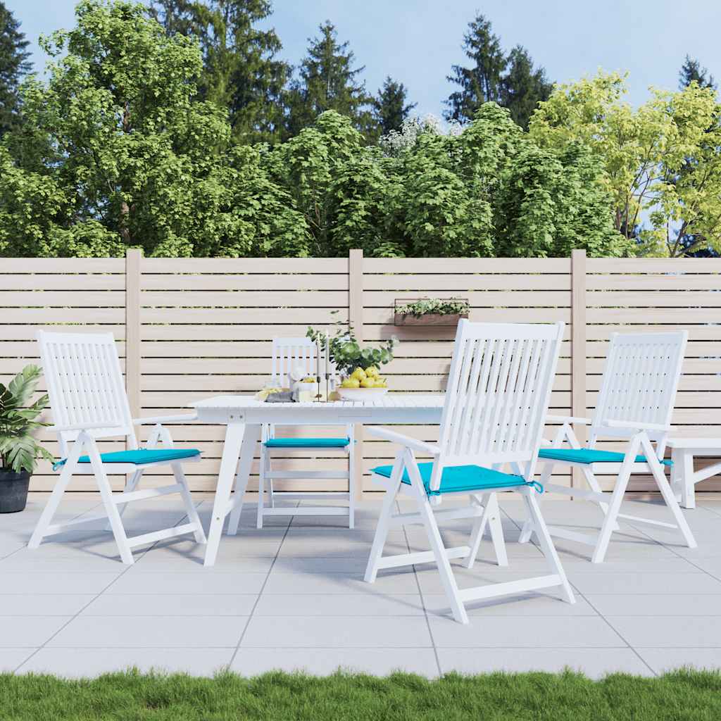 vidaXL Gartenstuhl-Kissen 4 Stk. Türkis 50x50x4 cm Stoff