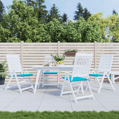 vidaXL Gartenstuhl-Kissen 4 Stk. Türkis 50x50x4 cm Stoff