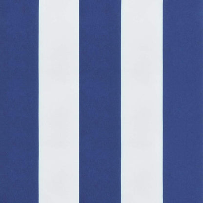 vidaXL Coussin de banc de jardin rayé bleu et blanc 120x50x4 cm en tissu Oxford