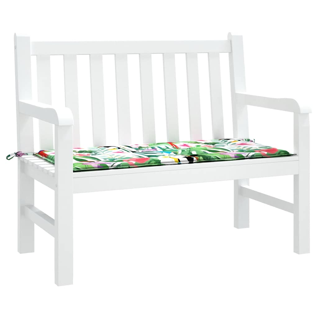 vidaXL Coussin de banc de jardin multicolore 120x50x4 cm Tissu Oxford