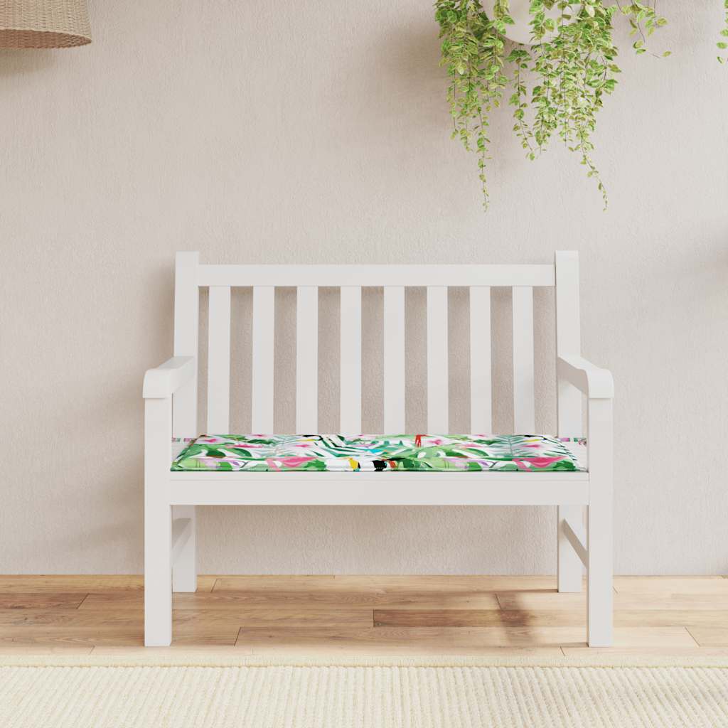 vidaXL Coussin de banc de jardin multicolore 120x50x4 cm Tissu Oxford