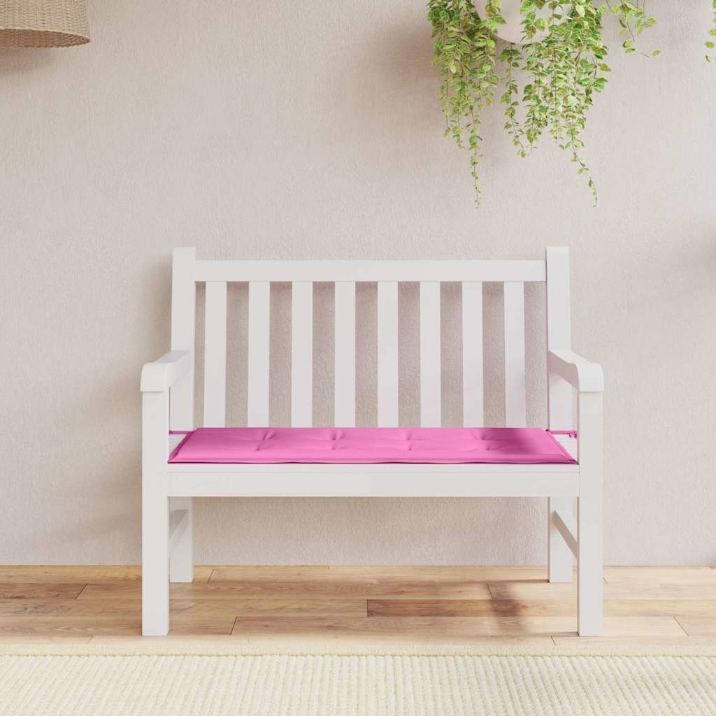 vidaXL Stuhlpolster Uni Rosa 120 x 50 x 3 cm Oxford-Stoff
