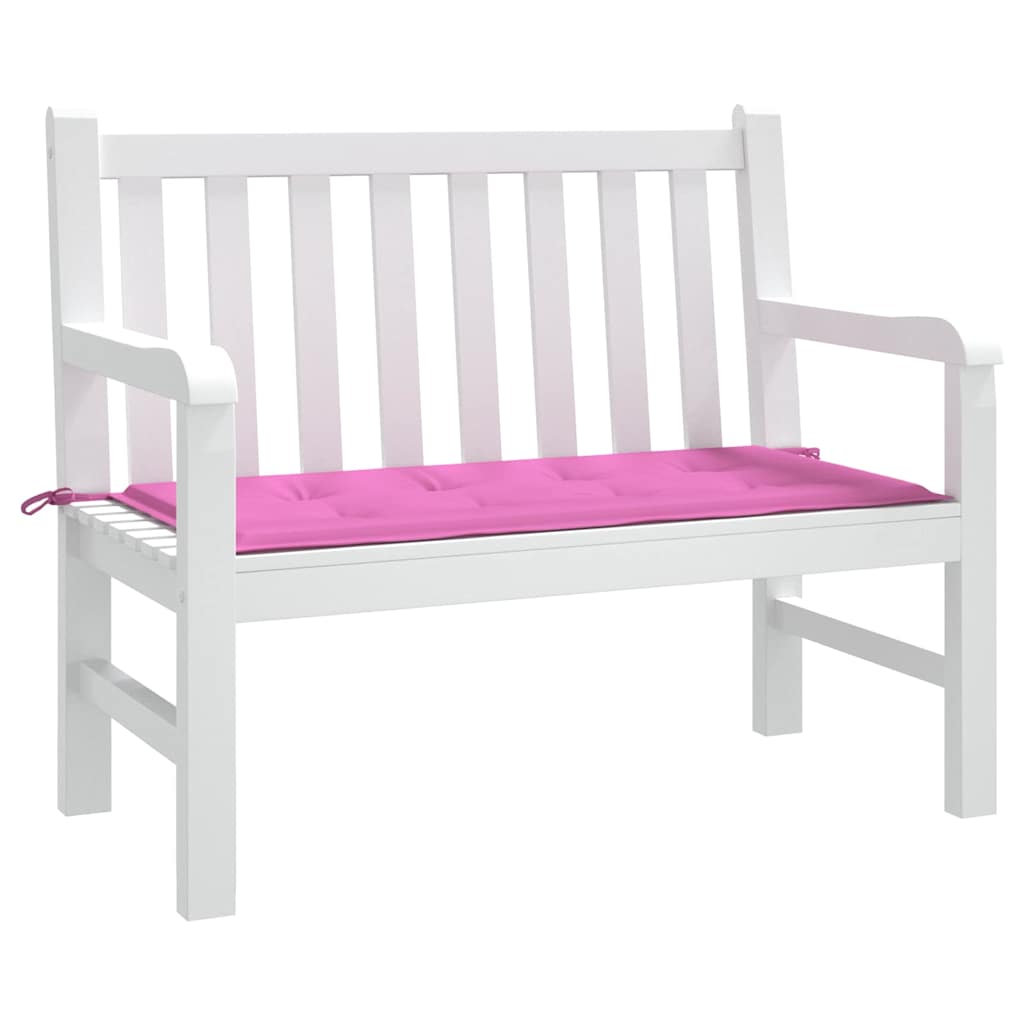 vidaXL Stuhlpolster Uni Rosa 120 x 50 x 3 cm Oxford-Stoff