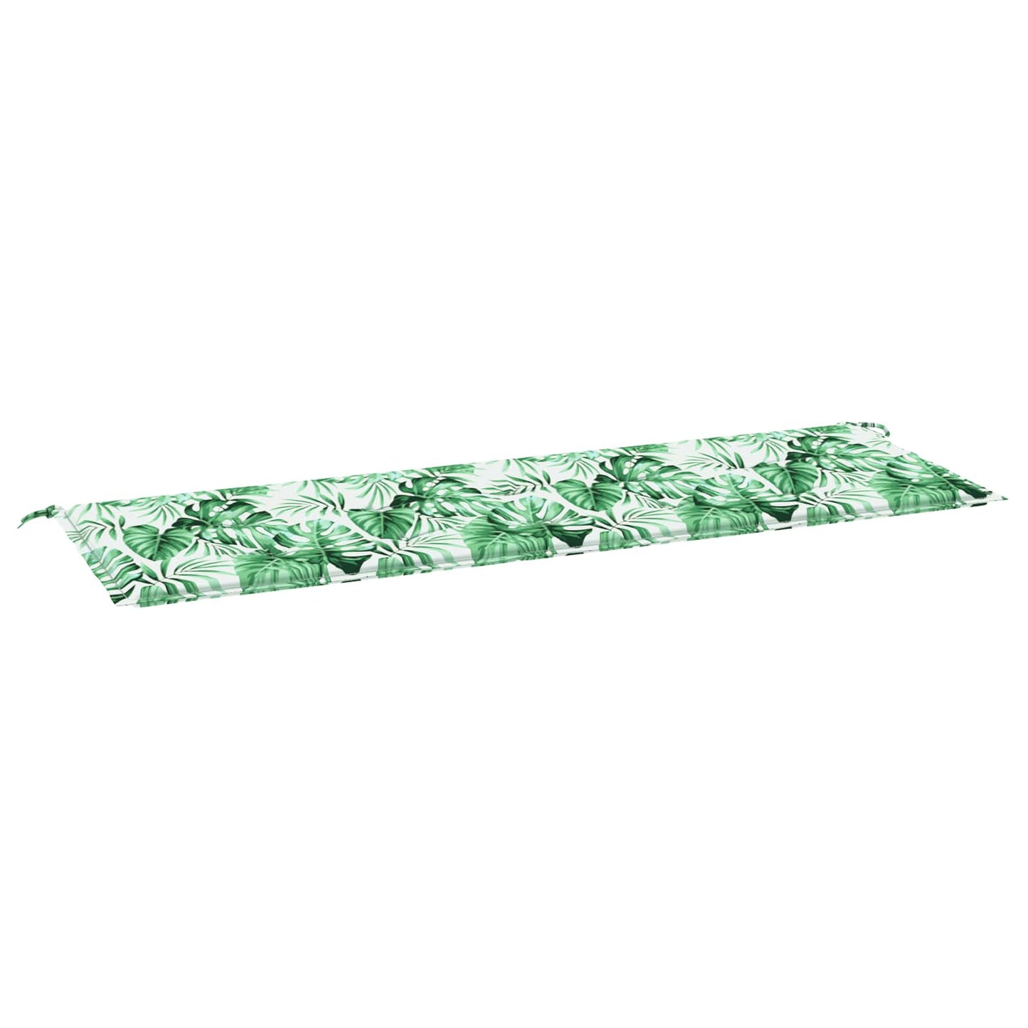vidaXL Coussin de banc motif feuilles 150 x 50 x 3 cm tissu Oxford