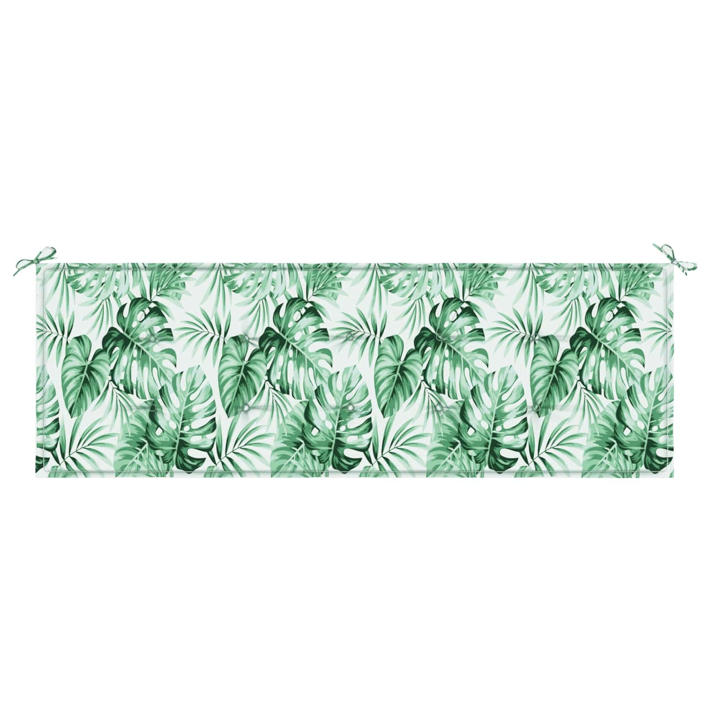 vidaXL Coussin de banc motif feuilles 150 x 50 x 3 cm tissu Oxford
