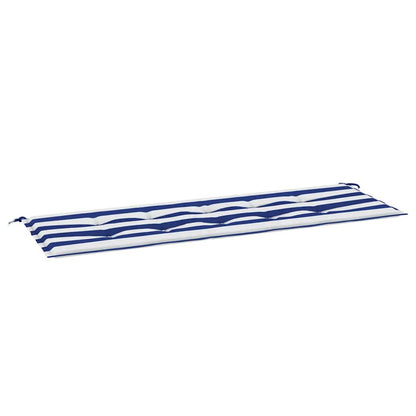 vidaXL Gartenbank-Auflage Blau&Weiß Gestreift 150x50x4cm Oxford-Gewebe