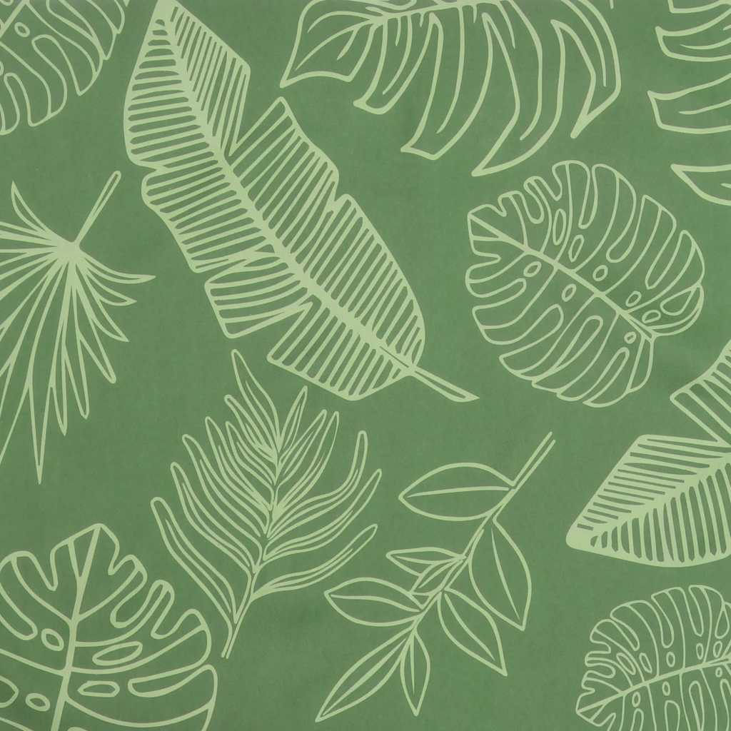 vidaXL Coussin de banc de jardin motif feuilles 150x50x4 cm Tissu Oxford