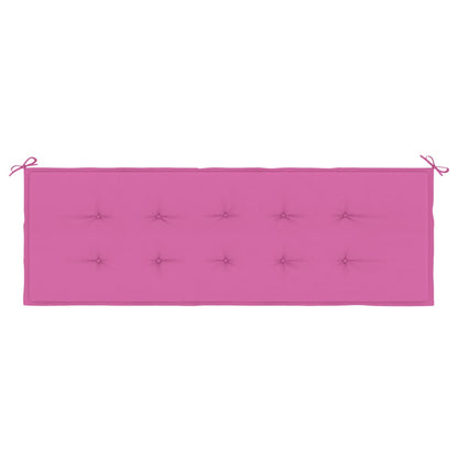 vidaXL Coussin de banc de jardin rose 150x50x4 cm en tissu Oxford