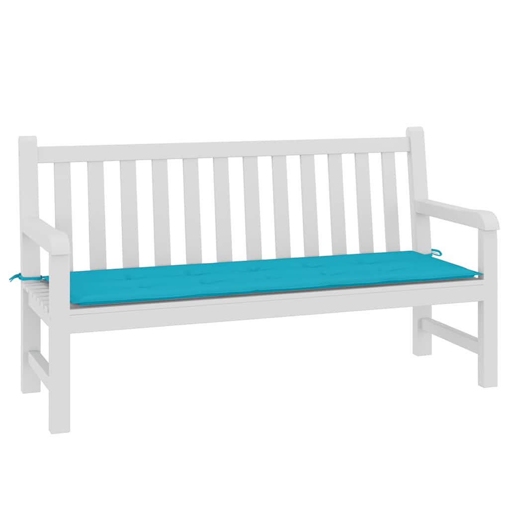 vidaXL Gartenbank-Auflage Türkis 150x50x4 cm Oxford-Gewebe