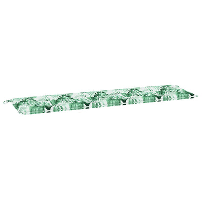 vidaXL Bankpolster Blatt Blattmuster 150 x 50 x 3 cm Oxford-Stoff