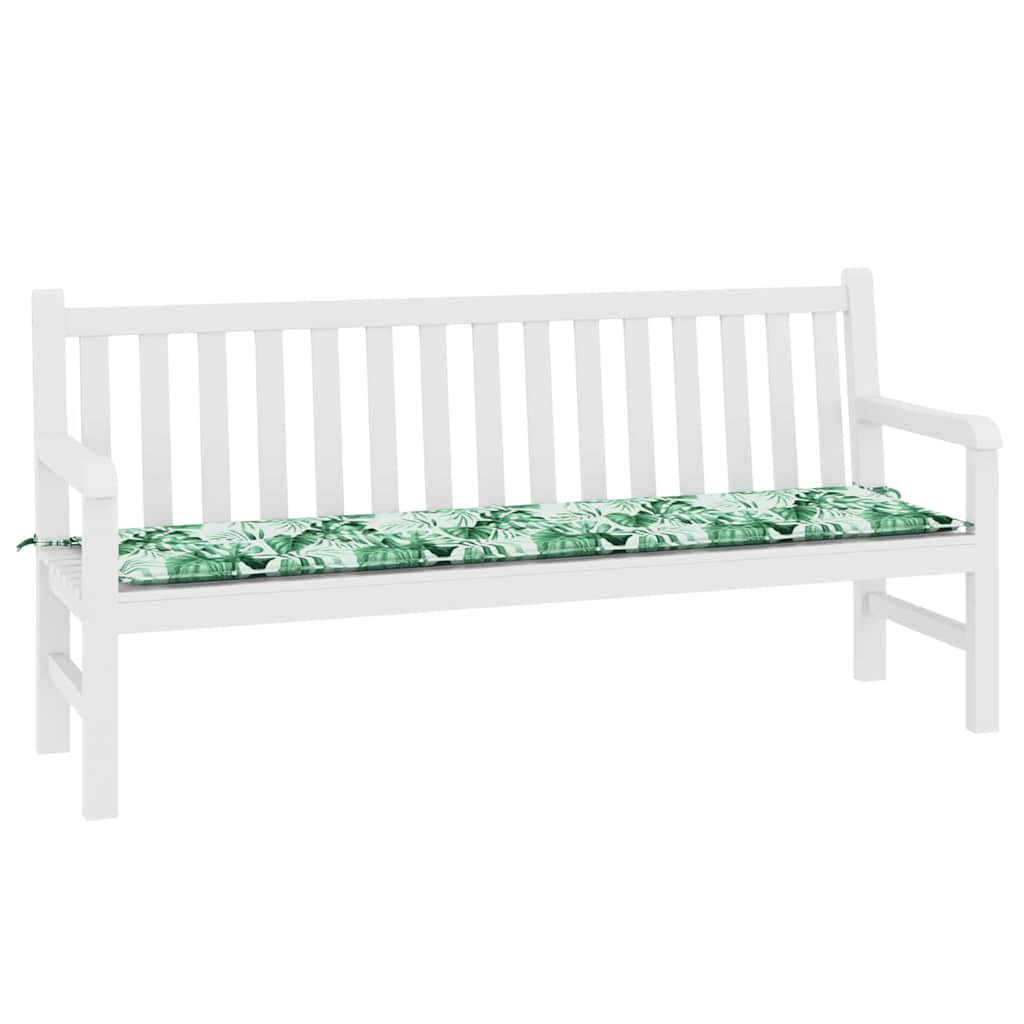 vidaXL Bankpolster Blatt Blattmuster 150 x 50 x 3 cm Oxford-Stoff