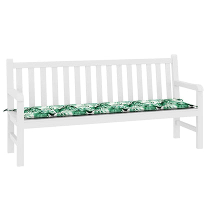 vidaXL Bankpolster Blatt Blattmuster 150 x 50 x 3 cm Oxford-Stoff