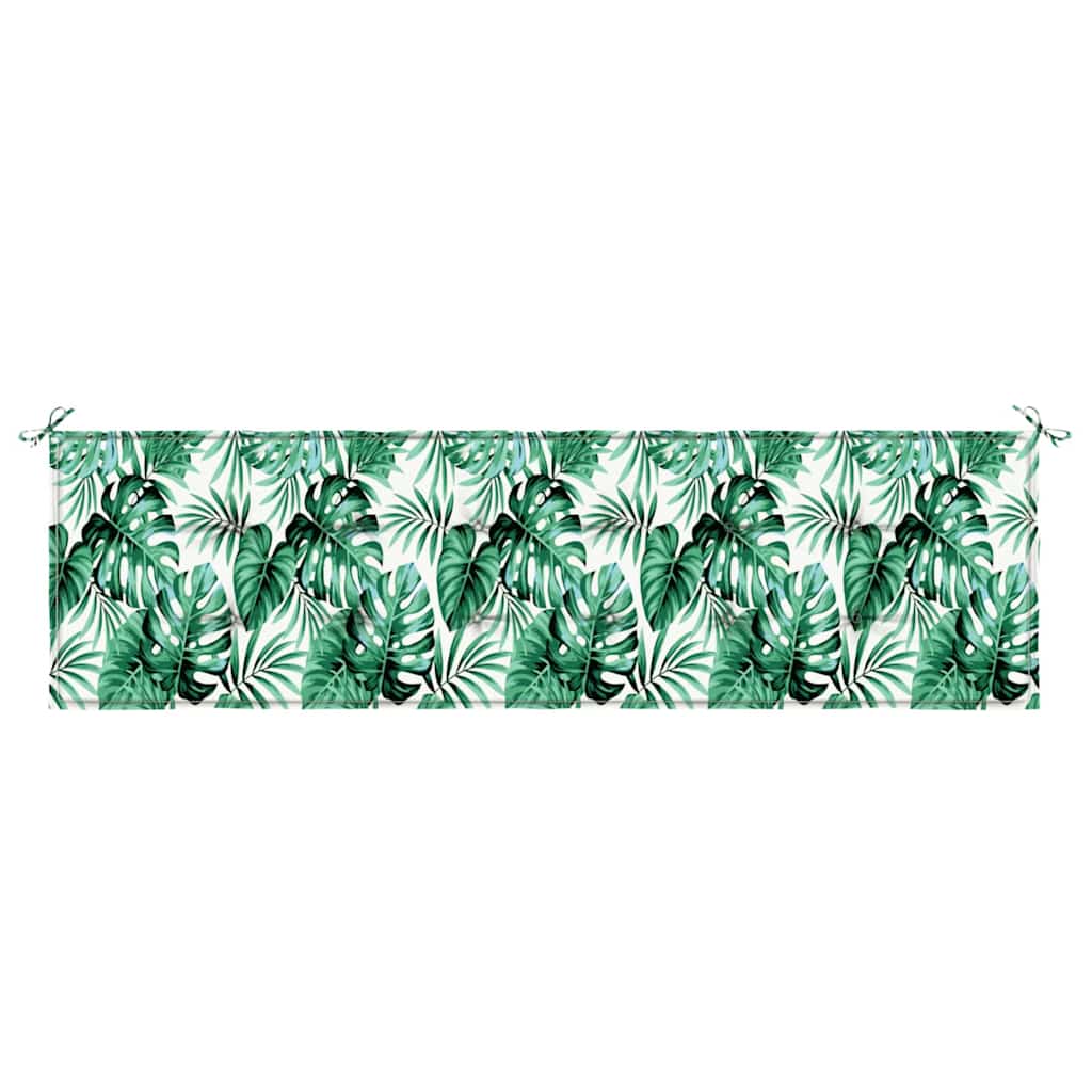 vidaXL Bankpolster Blatt Blattmuster 150 x 50 x 3 cm Oxford-Stoff
