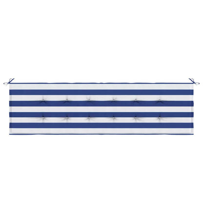 vidaXL Bankpolster Schwarz kariert 150 x 50 x 3 cm Oxford-Stoff
