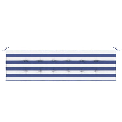 vidaXL Bankpolster Schwarz kariert 150 x 50 x 3 cm Oxford-Stoff