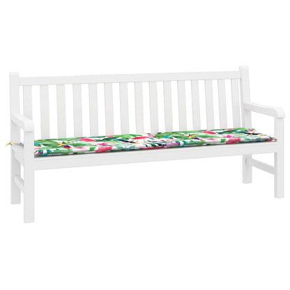 vidaXL Bankpolster Floral Mehrfarbig 150 x 50 x 3 cm Oxford-Stoff
