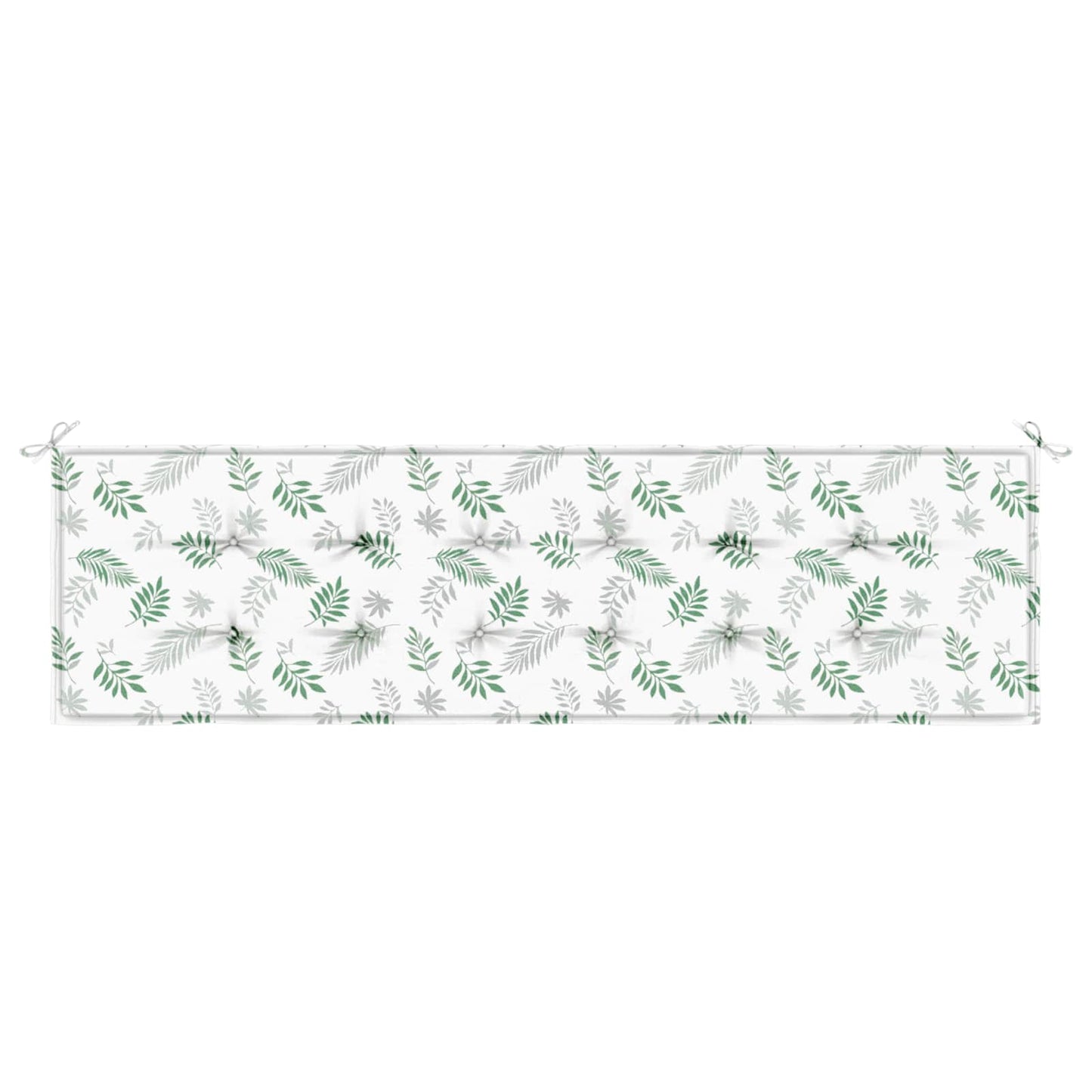 vidaXL Coussin de banc motif feuilles 150 x 50 x 3 cm tissu Oxford