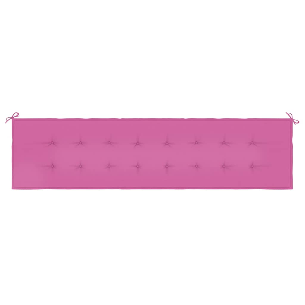 vidaXL Gartenbank-Auflage Rosa 200x50x4 cm Stoff