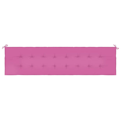 vidaXL Gartenbank-Auflage Rosa 200x50x4 cm Stoff