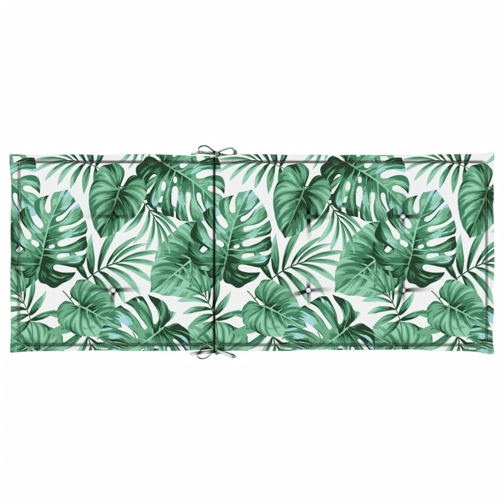vidaXL Coussins de dossier haut 4 pcs Tissu Motif à feuilles